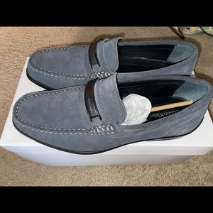 Men’s Calvin Klein Keegan Suede Grey Loafer Shoe